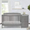 Delta Children Baby Cribs Mason Convertible 6-in-1 Crib And Changer