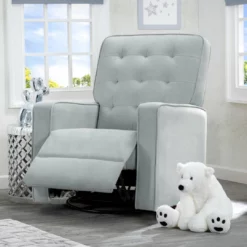 Delta Children Gavin Nursery Glider Swivel Recliner Featuring LiveSmart Fabric By Culp Gliders & Rocking Chairs