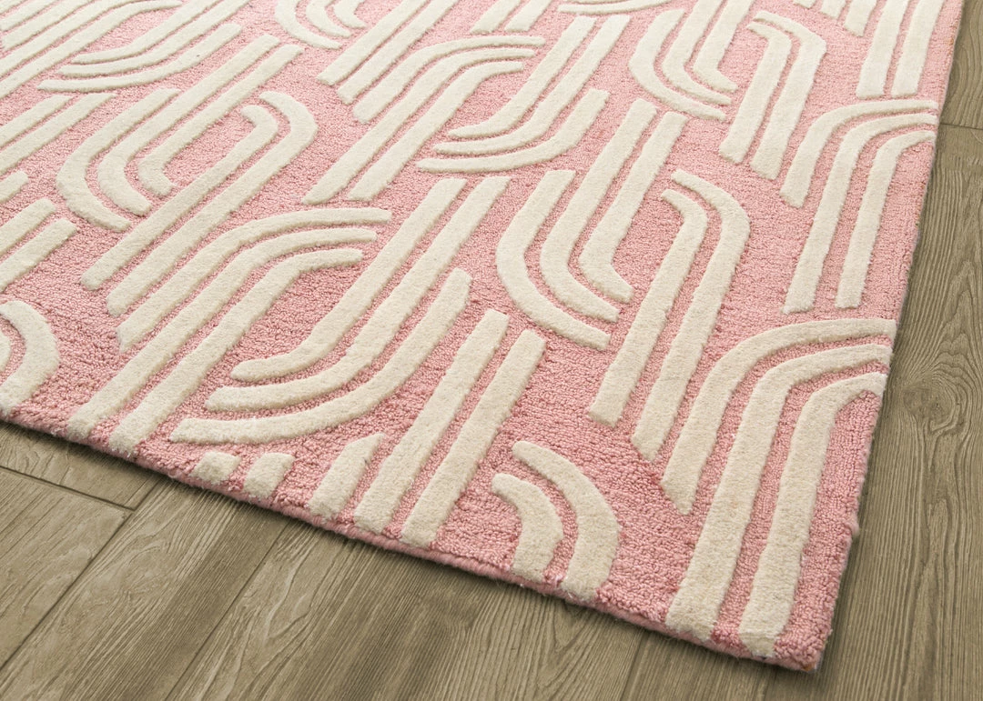 Delta Children What's New Rose Links Hand-Tufted Wool Blend Area Rug 5x8 4 Delta Children What's New Rose Links Hand-Tufted Wool Blend Area Rug 5x8