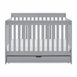 Delta Children Baby Cribs Mercer 6-in-1 Convertible Crib With Storage Trundle