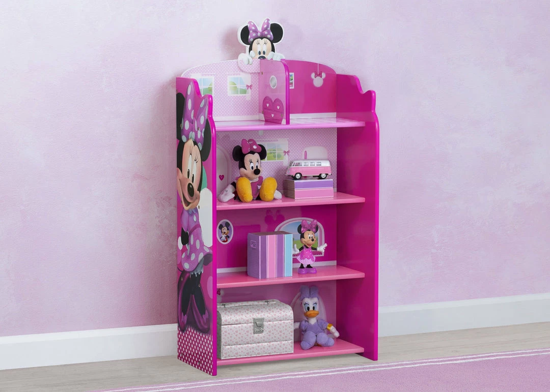 Delta Children Minnie Mouse Wooden Playhouse 4-Shelf Bookcase For Kids 3 Delta Children Minnie Mouse Wooden Playhouse 4-Shelf Bookcase For Kids