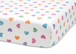 Delta Children Hearts Printed 3-Piece Twin Sheet Set