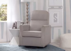 Delta Children Clair Slim Nursery Glider Swivel Rocker Chair Gliders & Rocking Chairs