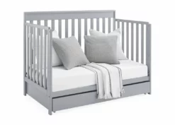 Delta Children Baby Cribs Mercer 6-in-1 Convertible Crib With Storage Trundle