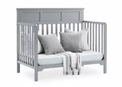 Delta Children Baby Cribs Sweet Beginnings Hart Flat Top 6-in-1 Convertible Crib