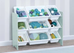 Delta Children MySize 9 Bin Plastic Toy Organizer 52 Delta Children MySize 9 Bin Plastic Toy Organizer