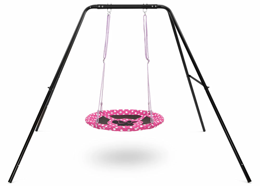 Delta Children Minnie Mouse 40-Inch Saucer Swing For Kids 6 Delta Children Minnie Mouse 40-Inch Saucer Swing For Kids