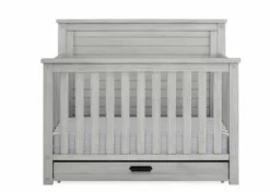 Simmons Kids Caden 6-in-1 Convertible Crib With Trundle Drawer Baby Cribs