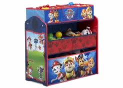 Delta Children Nick Jr. PAW Patrol 4-Piece Playroom Solution – Set Includes Table And 2 Chairs And 6-Bin Toy Organizer