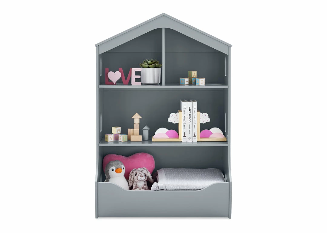 Delta Children Bookcases & Hutches Playhouse Bookcase With Toy Storage 4 Delta Children Bookcases & Hutches Playhouse Bookcase With Toy Storage