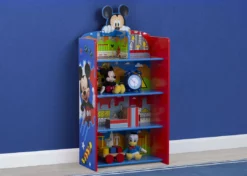 Delta Children Sale Mickey Mouse Wooden Playhouse 4-Shelf Bookcase For Kids