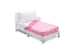 Delta Children Girls 4-Piece Toddler Bedding Set Sheets & Mattress Covers
