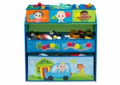 Delta Children Storage CoComelon 6 Bin Design And Store Toy Organizer