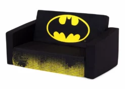 Delta Children Batman Cozee Flip-Out Sofa - 2-in-1 Convertible Sofa To Lounger For Kids Kids’ Chairs