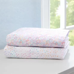 Delta Children Rainbow Confetti Fitted Crib Sheets - 2 Pack What's New