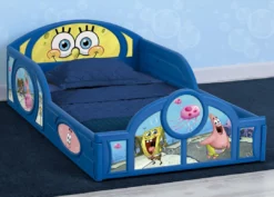 Delta Children SpongeBob SquarePants Plastic Sleep And Play Toddler Bed