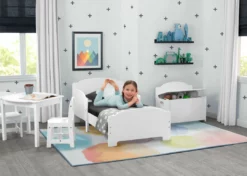 Delta Children Rugs Watercolor Rectangle Area Rug For Kids, 53-Inch X 59-Inch