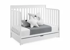 Delta Children Baby Cribs Mercer 6-in-1 Convertible Crib With Storage Trundle