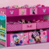 Delta Children Storage Minnie Mouse Deluxe 9 Bin Design And Store Toy Organizer