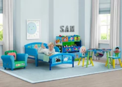 Delta Children CoComelon Plastic Toddler Bed