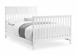 Delta Children Baby Cribs Sweet Beginnings Hart Flat Top 6-in-1 Convertible Crib
