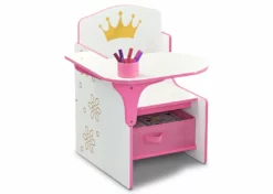 Delta Children Princess Crown Chair Desk With Storage Bin Activity Desks