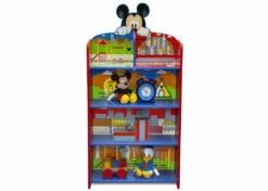 Delta Children Sale Mickey Mouse Wooden Playhouse 4-Shelf Bookcase For Kids