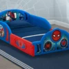 Delta Children Spider-Man Sleep And Play Toddler Bed With Built-In Guardrails Toddler Beds