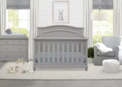 Simmons Kids Baby Cribs Belmont 4-in-1 Convertible Crib