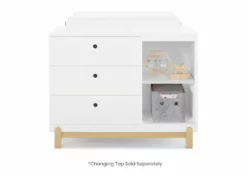 Delta Children Dressers & Changing Tables Poppy 3 Drawer Dresser With Cubbies