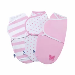 Delta Children Swaddles Little Lambs Adjustable Swaddle Wrap - Size Extra Small, Fits Babies 0-3 Months/4-7 Lbs., 3-Pack