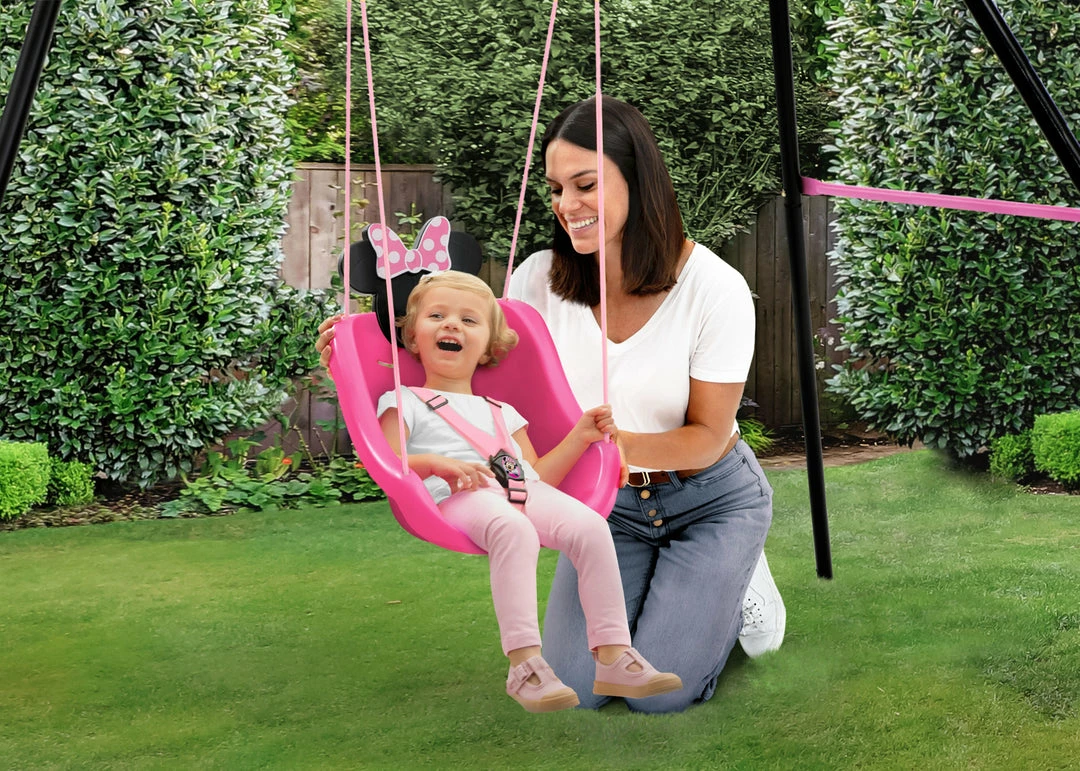 Delta Children Minnie Mouse 2-in-1 Outdoor Kids Swing 3 Delta Children Minnie Mouse 2-in-1 Outdoor Kids Swing
