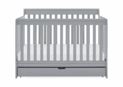 Delta Children Baby Cribs Mercer 6-in-1 Convertible Crib With Storage Trundle