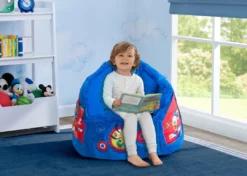 Delta Children Mickey Mouse Cozee Fluffy Chair, Toddler Size (for Kids Up To 6 Years Old) Kids’ Chairs