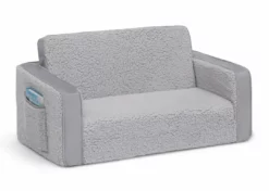 Delta Children Cozee Flip-Out Sherpa And Suede 2-in-1 Convertible Sofa To Lounger For Kids What's New