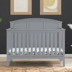 Delta Children Sweet Beginnings Sage Curve Top 6-in-1 Convertible Crib 37 Delta Children Sweet Beginnings Sage Curve Top 6-in-1 Convertible Crib