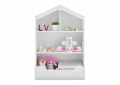 Delta Children Bookcases & Hutches Playhouse Bookcase With Toy Storage 23 Delta Children Bookcases & Hutches Playhouse Bookcase With Toy Storage