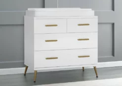 Delta Children Sloane 4 Drawer Dresser With Changing Top Dressers & Changing Tables