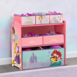 Delta Children Storage Princess 6 Bin Design And Store Toy Organizer