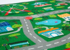 Delta Children Rugs Large Road Map Activity Rug For Girls And Boys - 54-inch L X 39-inch W