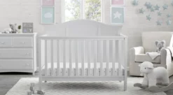 Delta Children Baby Cribs Madrid 4-in-1 Convertible Crib