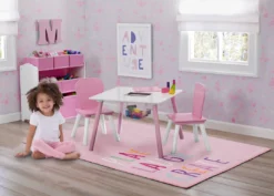 Delta Children Play/Laugh/Create Rectangle Area Rug For Kids, 39-Inch X 59-Inch