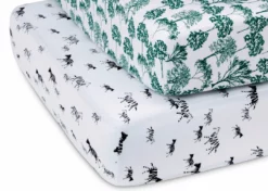 Delta Children What's New Modern Safari Fitted Crib Sheets - 2 Pack