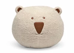 Delta Children Bear Plush Foam Pouf Ottoman