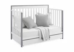 Delta Children Baby Cribs Mercer 6-in-1 Convertible Crib With Storage Trundle