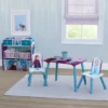 Delta Children Disney Frozen II 4-Piece Playroom Solution – Set Includes Table And 2 Chairs And 6-Bin Toy Organizer Table & Chair Sets