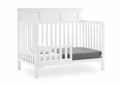 Delta Children Baby Cribs Sweet Beginnings Hart Flat Top 6-in-1 Convertible Crib