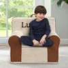 Delta Children Personalized Deluxe Cozee Sherpa And Faux Leather Chair For Kids Personalization