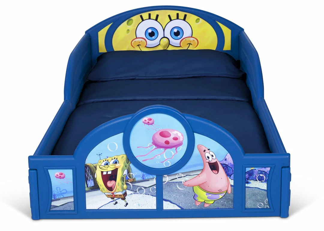 Delta Children SpongeBob SquarePants Plastic Sleep And Play Toddler Bed 6 Delta Children SpongeBob SquarePants Plastic Sleep And Play Toddler Bed