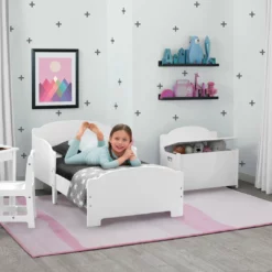 Delta Children Pink Ombre Rectangle Area Rug For Kids, 53-Inch X 59-Inch Rugs